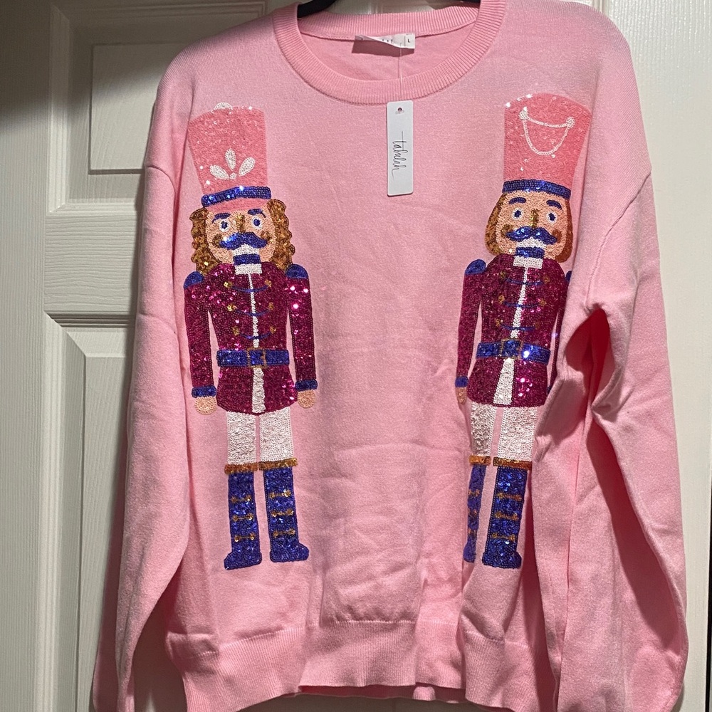 Shop Talulah sugarplum nutcracker pullover large nwt
